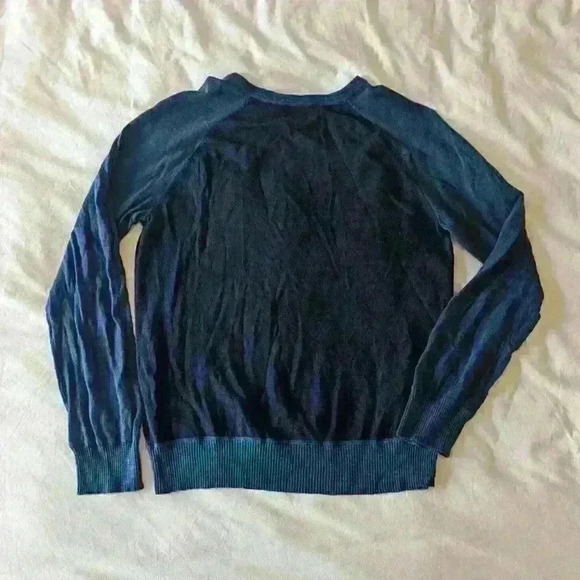 Denver Hayes, long sleeve, v-neck, sweater, blue, size  large - Picture 5 of 5